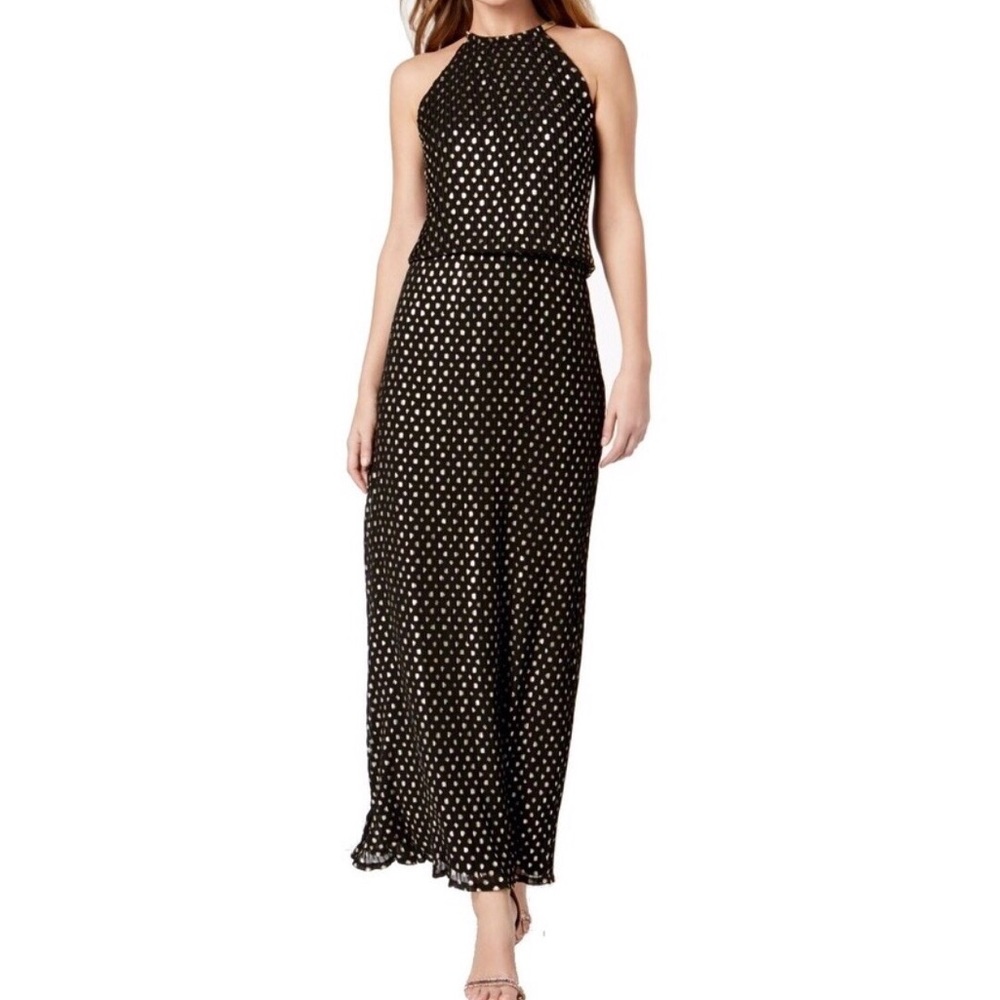 MSK Black And Gold Dress-Size 12